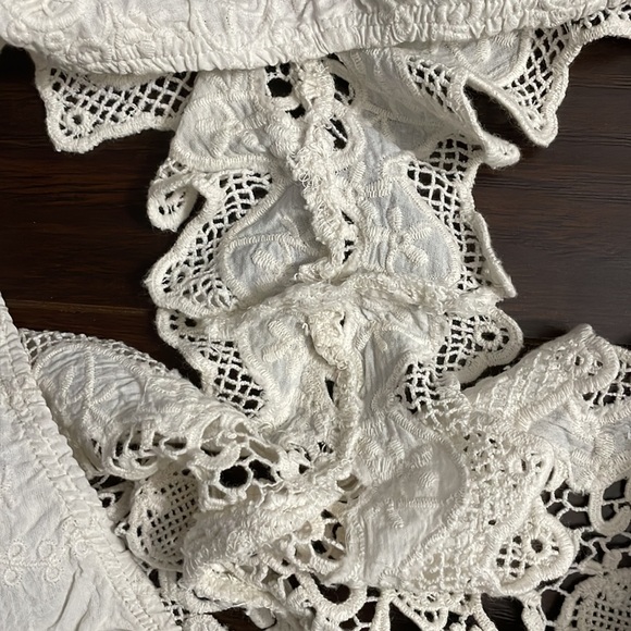 Free People ivory embroidered shorts - Picture 6 of 7